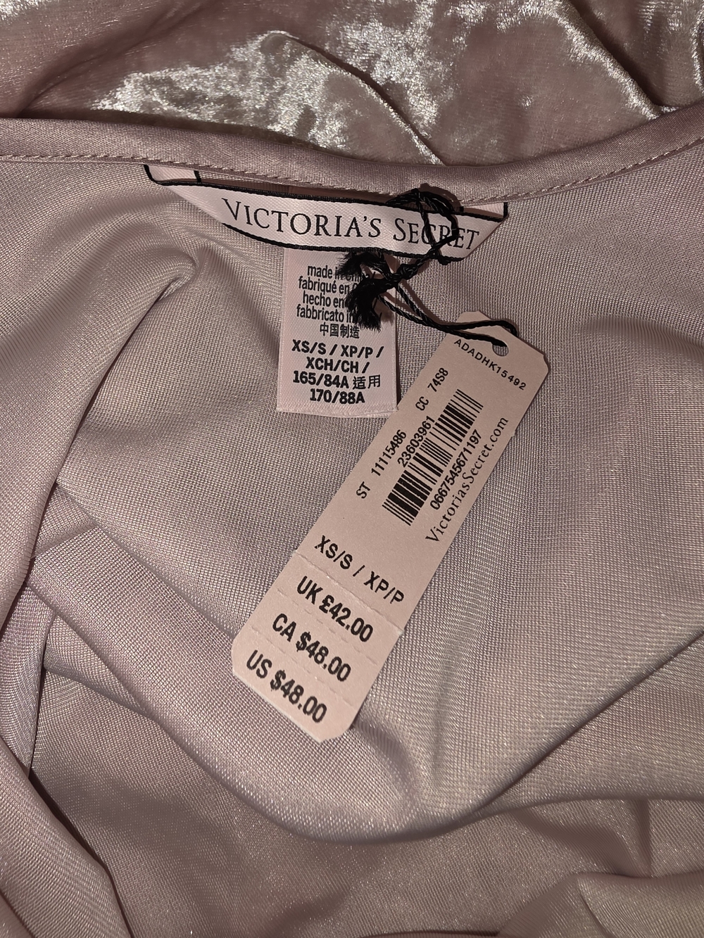 Victoria's Secret Crushed Velvet Slip Chemise - Picture 3 of 3